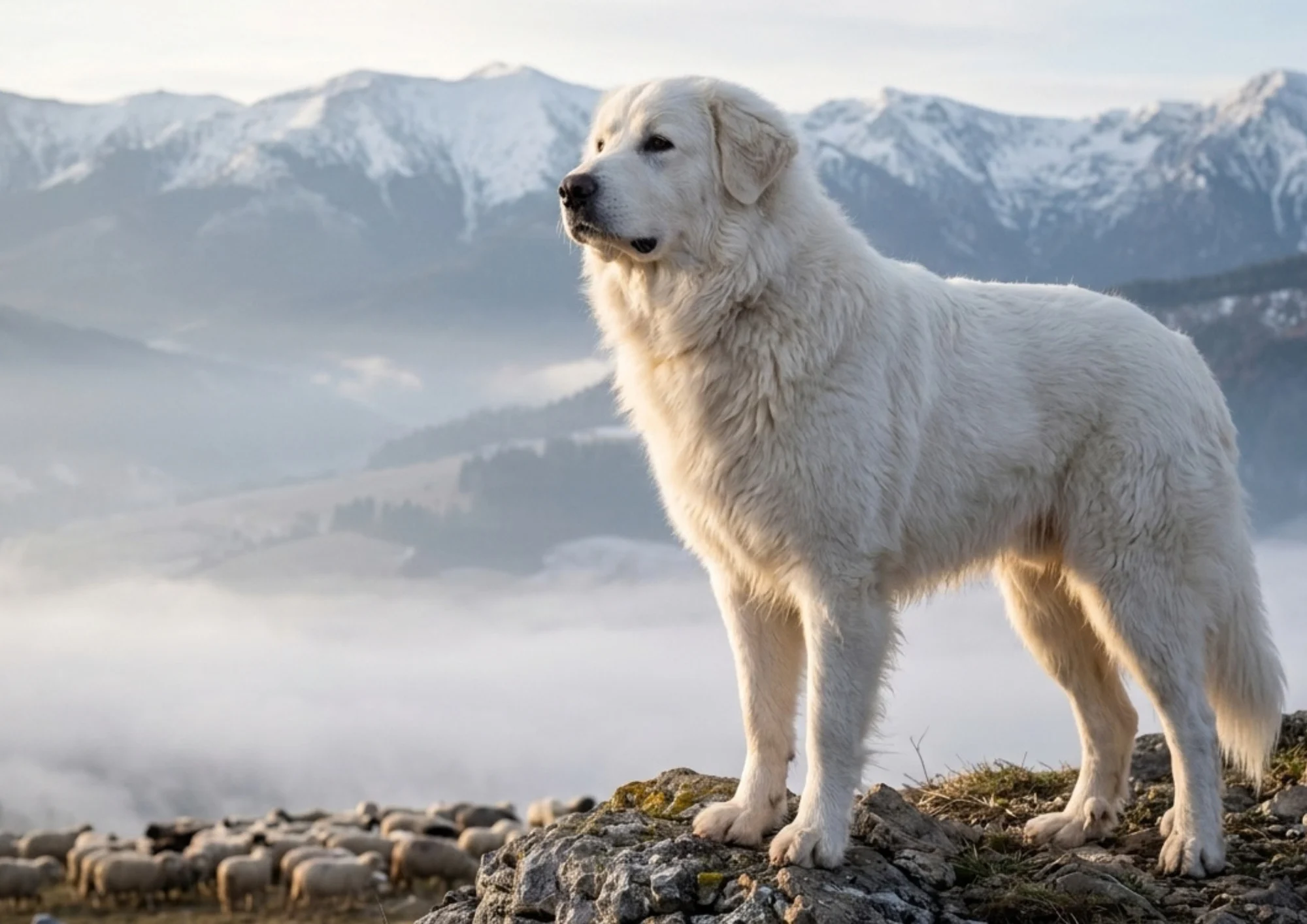 Chien de race Tchouvatch slovaque